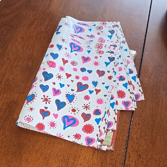 Colorful Heart Pattern Mail Poly Shipping Merchag Supply Swag Boho Cute Fun Y2k - Picture 1 of 14